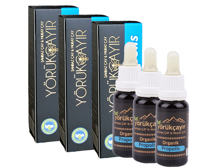 Yörükçayır Organik Propolis damla 3 x 20ml